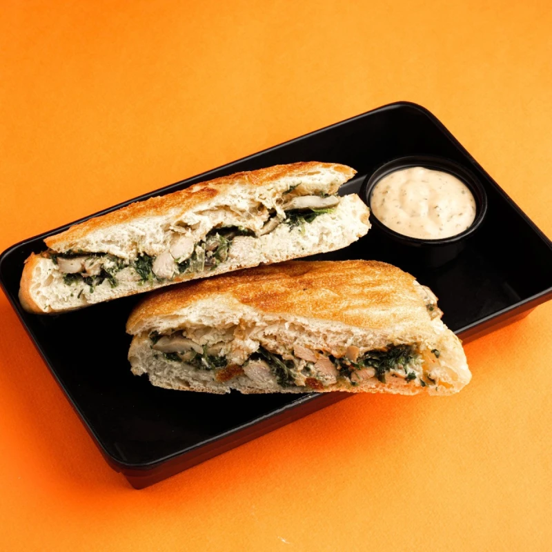 Chicken and spinach sandwich